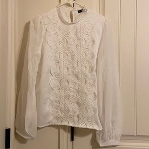 Small size, white blouse from Shein